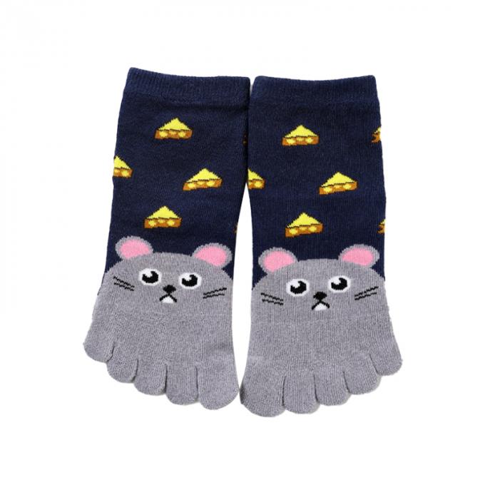 高さの質の赤ん坊の子供の女の子の男の子の柔らかくかわいい動物のソックスの綿5つのつま先のソックスの足首のソックス