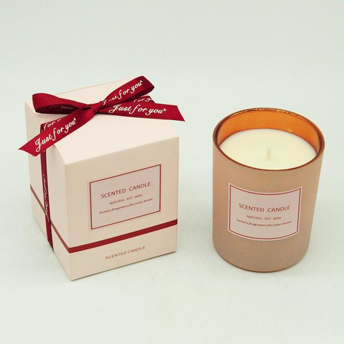 誕生日のバレンタイン デーの結婚式のためのふたのギフト用の箱が付いている卸し売りアロマセラピーの大豆のワックスの環境に優しい無煙ワックスの香料入りの蝋燭