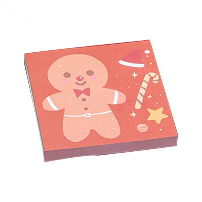 クリスマスの粘着性があるノートのかわいい漫画の小型メモ パッドNの時間は学生のギフトのためのメモの粘着性があるノートを貼る