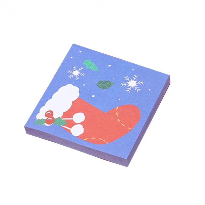 クリスマスの粘着性があるノートのかわいい漫画の小型メモ パッドNの時間は学生のギフトのためのメモの粘着性があるノートを貼る