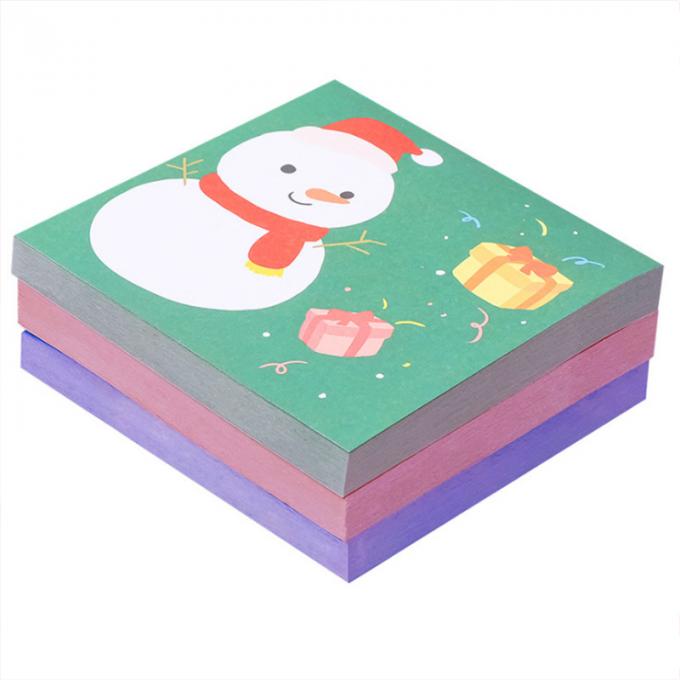 クリスマスの粘着性があるノートのかわいい漫画の小型メモ パッドNの時間は学生のギフトのためのメモの粘着性があるノートを貼る
