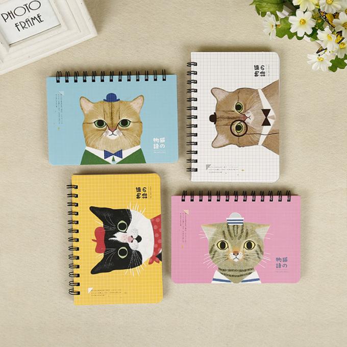 卸し売り注文のかわいいUnlinedペーパー立案者ジャーナル ハードカバーのポケット螺線形の小型ノート