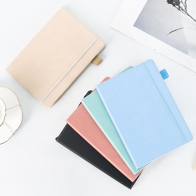 卸し売りPUの革オフィス ビジネスはペンのループ厚いノートを書く環境に優しいハードカバーに供給する