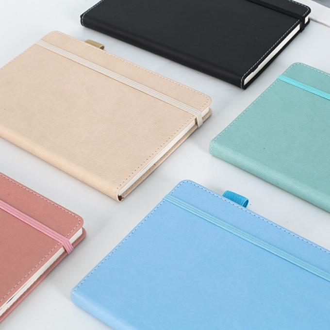 卸し売りPUの革オフィス ビジネスはペンのループ厚いノートを書く環境に優しいハードカバーに供給する