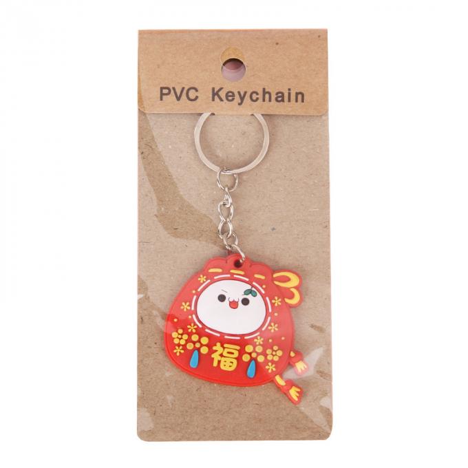 卸し売りウサギのKeychainの小さい花の金属の吊り下げ式袋は女性のための付属品のかわいい漫画Keychainsを飾る
