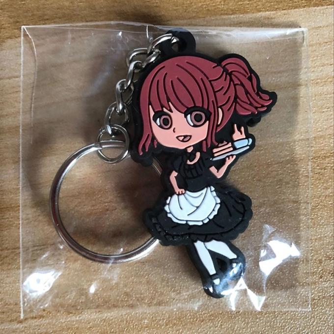 卸し売りウサギのKeychainの小さい花の金属の吊り下げ式袋は女性のための付属品のかわいい漫画Keychainsを飾る