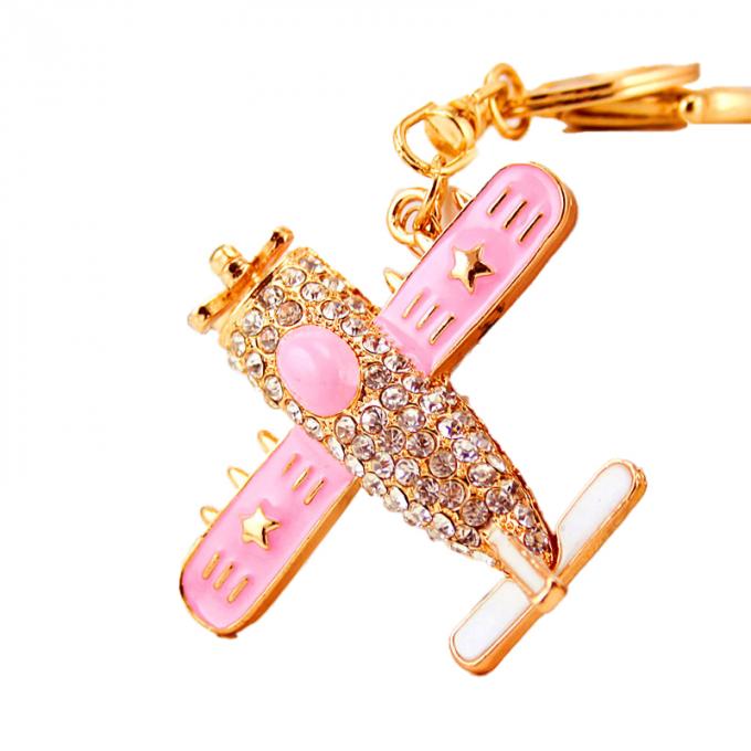 女性のモデル金属の吊り下げ式のオートバイのラインストーンの金属の水晶贅沢なデザイナー注文のKeychainのロゴのためのKeychains